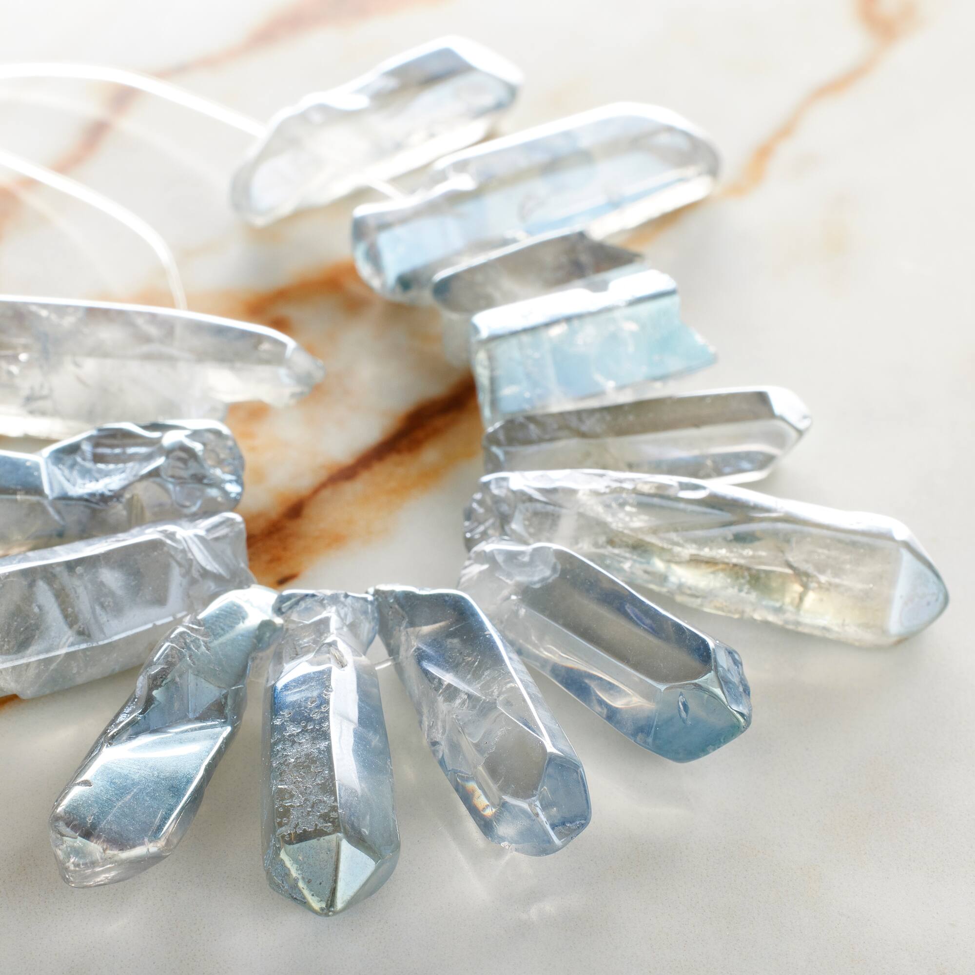 Blue Luster Crystal Stone Nugget Beads by Bead Landing™